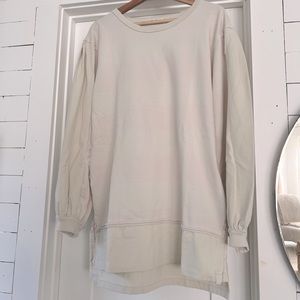 NWOT We The Free Cream colored hi-lo tunic top XS